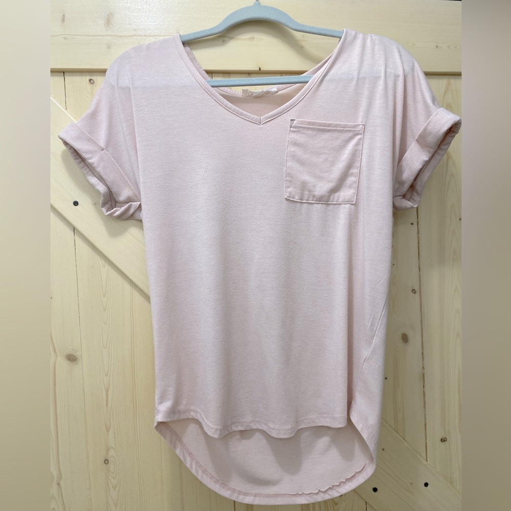 Pink Rose Soft Pink High-Low Soft Teeshirt❤️